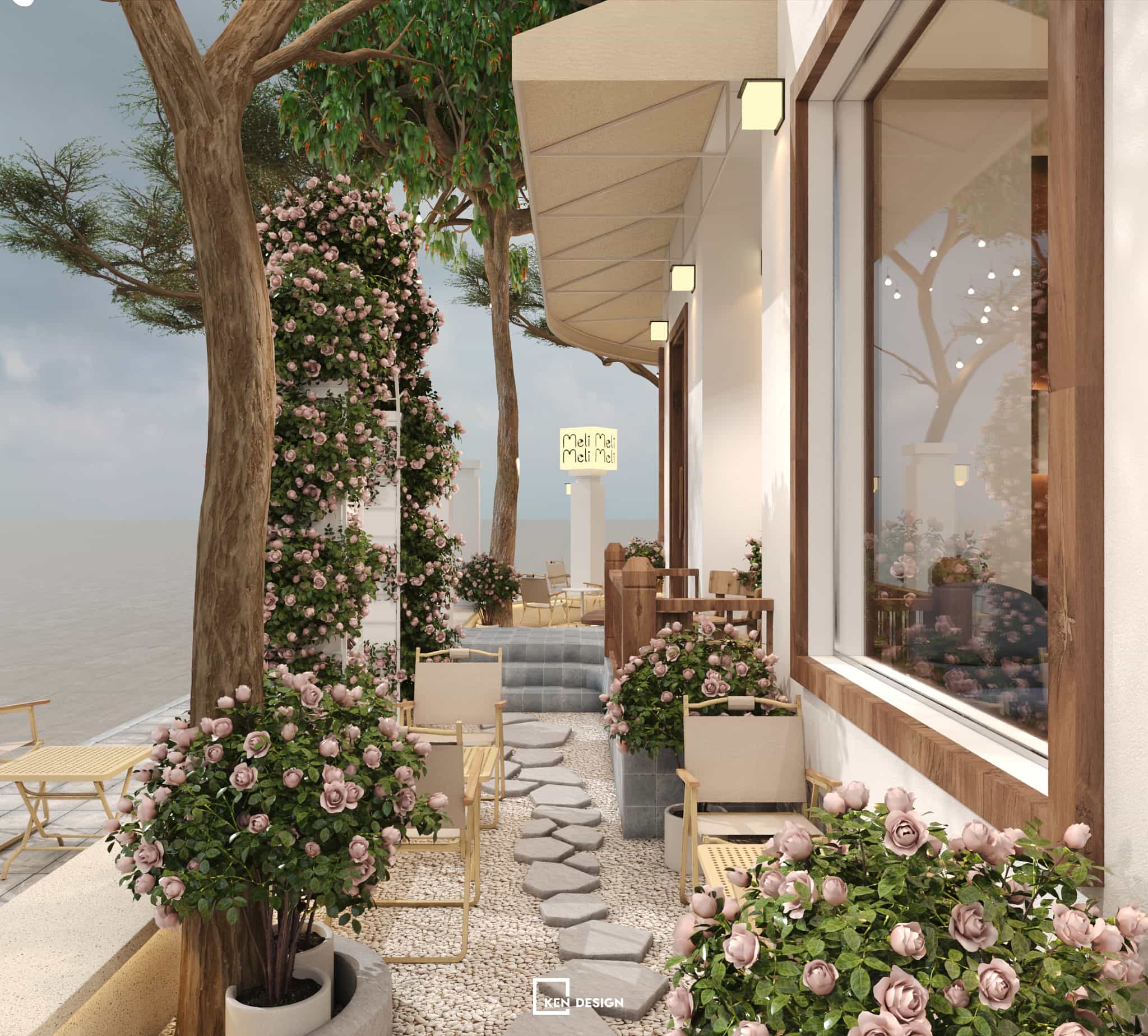 thiết kế quán cafe MeliMeli